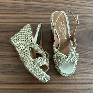 【Kate Spade New York】Tahiti Espadrille Wedges Kate Spade New York tahiti platform wedge sandal (Women